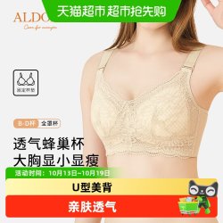 雅黛俪 全罩杯内衣女大胸显小显瘦文胸透气蜂巢杯收副乳防下垂胸罩