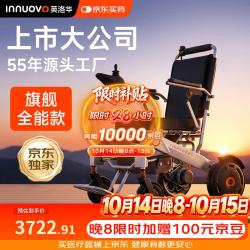 英洛华 W5521B 智能全自动轻便折叠 电动轮椅