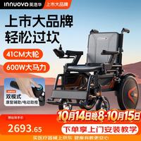 英洛华 电动轮椅全地形越野长续航老人智能全自动代步