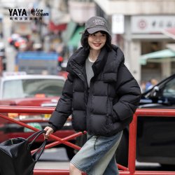 YAYA 鸭鸭短款羽绒服女26年冬季加厚保暖小个子外套