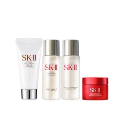 SK-II 旅行套装（洁面乳 20g+清莹露 30ml+神仙水 30ml+精华霜 15g）