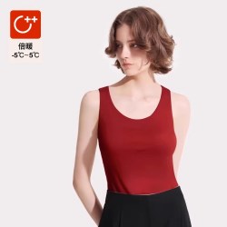 Ubras 本命年红色加绒加厚羊毛保暖内衣女套装龙年送礼秋裤秋衣男