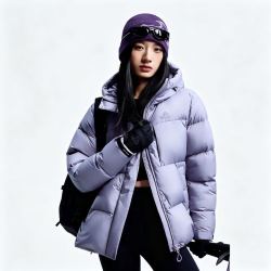 伯希和 极寒Pro 冬季新款 泡芙羽绒服 雪青紫 银离子蓄热 800蓬鹅绒 95%绒子含量 L