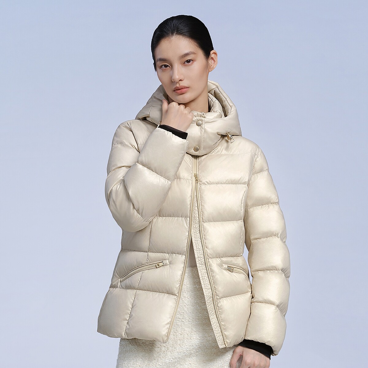 BOSIDENG 波司登 泡芙系列 3.0小蛮腰 收腰连帽短款 女士羽绒服