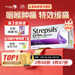 使立消 润喉糖黑加仑口味 24粒