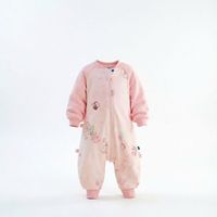 babycare 新生婴儿秋冬 舒睡分腿睡袋防踢包被 哆咔星梦厚夹棉款（多尺码可选）