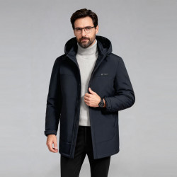 雪中飞 2026冬新款男式短款轻薄羽绒服商务休闲高级保暖夹克外套