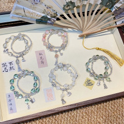 合金陶瓷手链 新中式手链2单飞默认瑕高级感小众本命年定制手工