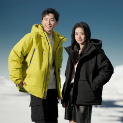 雪中飞 2026冬新款男女情侣短款羽绒服工装宽松显瘦潮酷时尚加厚