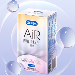 杜蕾斯 AiR 玻尿酸铂金三合一 安全套 16只