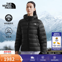 北面 羽绒服女Apricity600蓬鹅绒PERTEX轻量保暖防风|8DX5 JK3/宇宙黑 XL /170