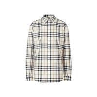 BURBERRY博柏利 81043871 格纹单排扣翻领 男士衬衫