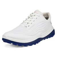 ECCO 爱步 男士 Lt1 高尔夫球鞋 White Blue 39.5/40 EU