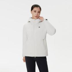 KOLON SPORT 羽绒衣防风透湿女士连帽防水夹克冲锋衣2级