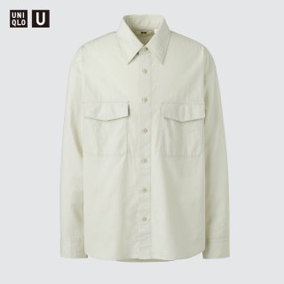 优衣库 工装宽松衬衫/长袖优衣库男装女装合作款/衬衣484136