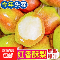 京喜 2026现摘新梨红香酥梨水果生鲜礼盒香梨礼物特产 带箱2斤（净重1.6-1.8斤)