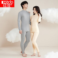 红豆男装 男女士100%纯棉保暖内衣两件套 上衣+裤子