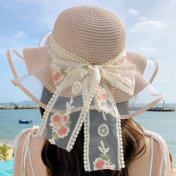 赫卡维 草帽女夏季沙滩太阳帽