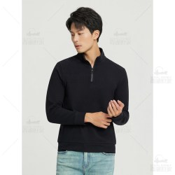 霞湖世家 德绒长袖t恤男女秋冬立领保暖打底衫091