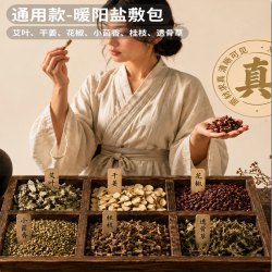 暖阳 微波炉海盐热敷包小号红色