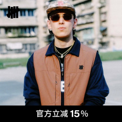UNDEFEATED 秋季新品时尚潮流美式经典无领户外马甲