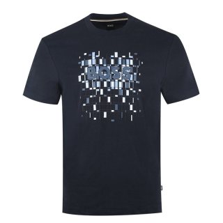 HUGO BOSS 男士印花图案圆领短袖T恤衫 50555799