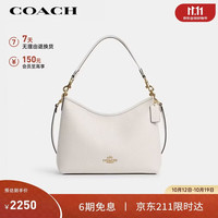 COACH LAUREL手提单肩斜挎流浪包白CR148 礼物次日达