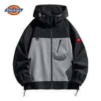 Dickies 真五折！户外防风连帽冲锋外套 黑色