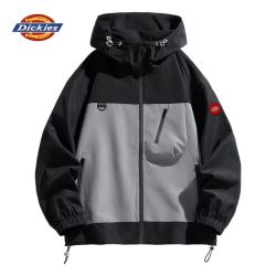 Dickies 真五折！户外防风连帽冲锋外套 黑色