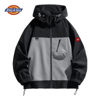 Dickies 真五折！户外防风连帽冲锋外套 黑色