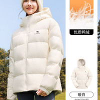 88VIP：骆驼 高蓬松羽绒服女生秋冬新款连帽面包服保暖外套