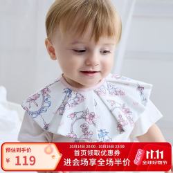 DOMIAMIA 婴儿口水巾纯棉吸水防溢奶围嘴 均码