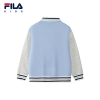 FILA斐乐 儿童针织棒球服外套 淡泊蓝 130