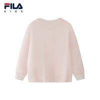 FILA斐乐 斐暖功能 女小童灯笼廓形卫衣 轻橘粉 130