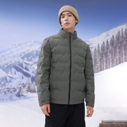 雪中飞 2026冬新款男士短款羽绒服立领美式潮流时尚运动简约百搭