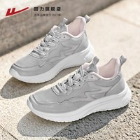 回力 运动鞋女鞋2026秋季新款皮面老人鞋子透气轻便软底休闲妈妈鞋