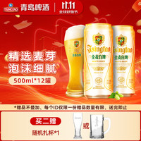 青岛啤酒 全麦白啤 500ml*12听