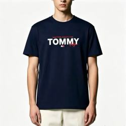 TOMMY HILFIGER 男士短袖T恤 海军蓝 M