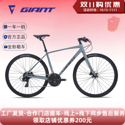 捷安特 Escape1成人男城市休闲通勤24速平把公路自行车