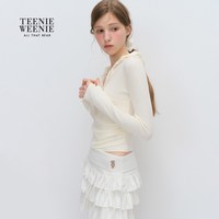 TEENIE WEENIE 小熊 V领休闲通勤女士T恤