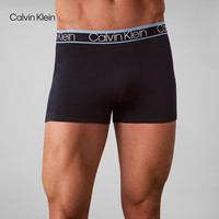PLUS会员：Calvin Klein内衣男士四条装ck提花腰边贴身防夹臀四角平角内裤男 BQB-椰青灰4条 L