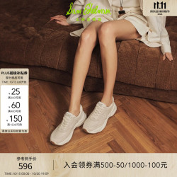 Sam Edelman 秋厚底女老爹鞋拼接透气休闲鞋