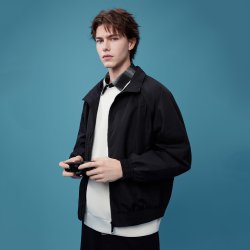 gxgjeans 工装分割设计质感美式宽松立领教练夹克外套 26秋新品