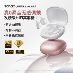 塞那 F30蓝牙耳机无线不入耳耳夹式AI耳机不漏音b