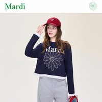 MARDI 玛尔帝 MTX2632653 美拉德印花短款女士T恤