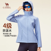 骆驼 女士防泼水加绒软壳夹克