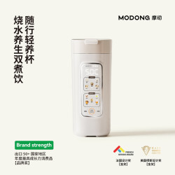 摩动 便携式电热水杯小型养生杯多功能家用保温恒温水杯旅行