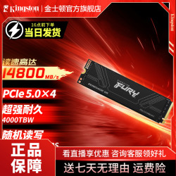 金士顿 FURY PCIe5.0 Gen5高速游戏固态硬盘SSD电竞M.2