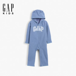 Gap 婴幼儿熊耳连体服 蓝色 90cm 18-24个月