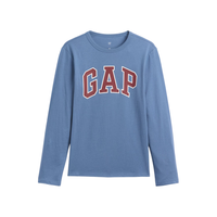 Gap 男童LOGO长袖T恤 蓝色 130/68